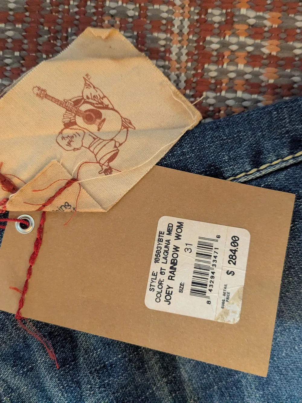 True Religion Joey Rainbow Mid-Blue Flared Jeans - Picture 9 of 11